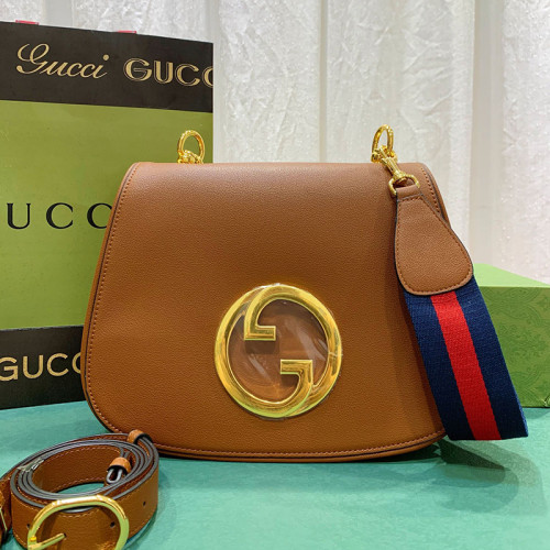 Gucci Womens Bags Shoulder Messenger Bag Luxury Brand Gucci Blondie medium shoulder bag with Original Box 699210 UXXAG 2671