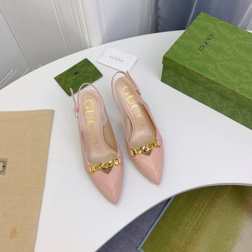 Gucci Womens Shoes Slingback Pumps 7.5cm
