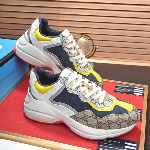 Gucci Womens Shoes Sneakers Fashion Type Luxury Brand Design Rhyton Sneaker with Original Box