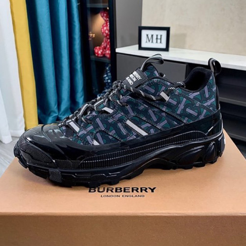 Burberry Men Shoes Sneakers Luxury Brand Vintage Check Cotton Arthur Sneakers With Original Box