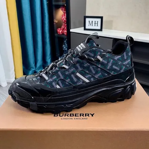 Burberry Men Shoes Sneakers Luxury Brand Vintage Check Cotton Arthur Sneakers With Original Box