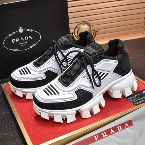 Prada Men Shoes Cloudbust Thunder Technical Fabric Sneakers with Original Box