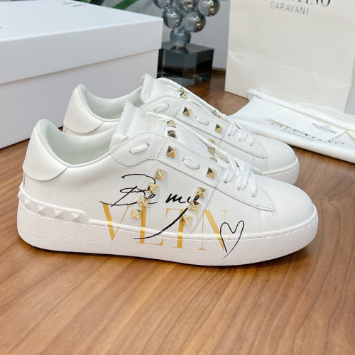 Valentino Men Shoes Fashion Design Luxury Brand OPEN SNEAKER WITH VLTN PRINT with Original Box WY2S0830XZUKR5