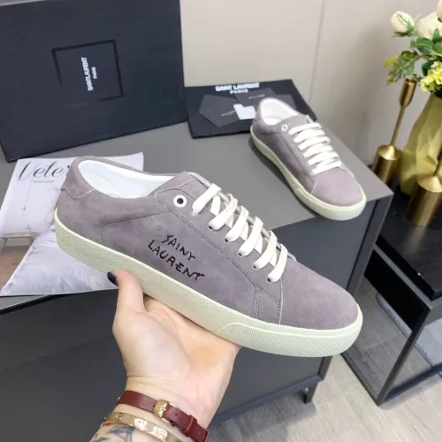 Saint Laurent YSL Men Womens Shoes COURT CLASSIC SL/06 EMBROIDERED SNEAKERS