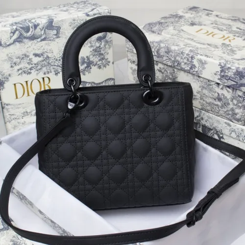 Dior Womens Bags Handbags Luxury Fashion MEDIUM LADY D-LITE BAG with Original Box