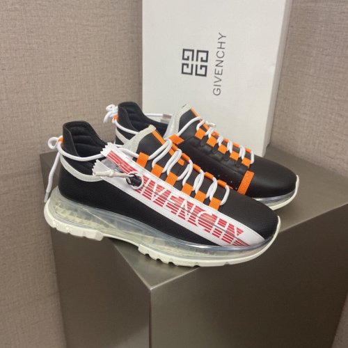 Givenchy Men Shoes Fashion Type Luxury Brand GIVENCHY SNEAKERS IN LEATHER WITH LATEX BAND with Original Box