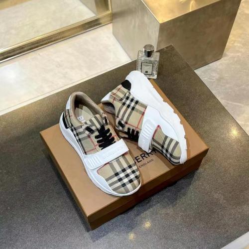 Burberry Men Shoes Fashion Sneakers Luxury Brand Vintage Cotton Sneaker with Original Box