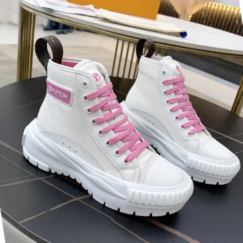 Louis Vuitton Womens Shoes Fashion Boots Luxury Brand LV SQUAD SNEAKER BOOT with Original Box 1A940C