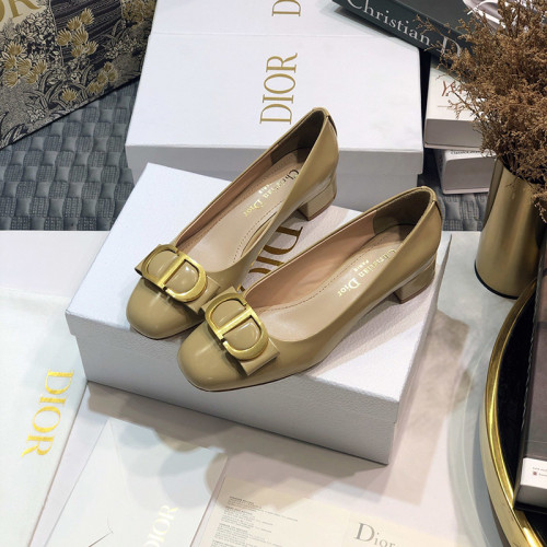 Dior Womens Shoes Leather Pump Low Heel 3.5cm