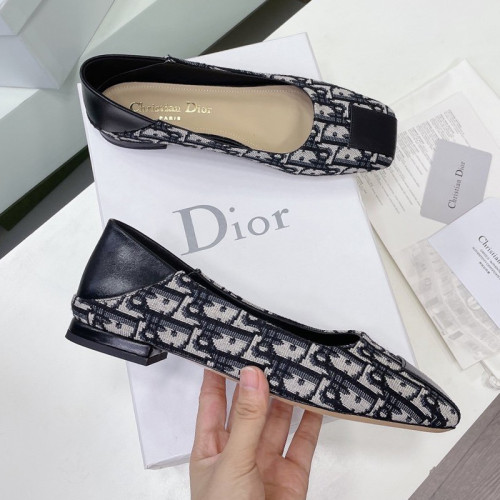 Dior Womens Shoes Sandals Fashion Pumps Luxury Brand D-Doll Flat PUMP with Original Box