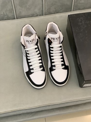 Prada Mens Shoes Sneakers Casual Shoes for Men Luxury Brand Breathable Fashion Sneakers with Original Box