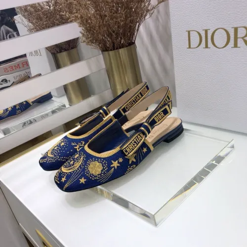 Dior Womens Shoes Slingback Ballerina Flat