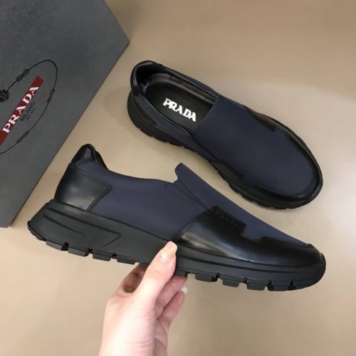 Prada Mens Shoes Sneakers Casual Shoes for Men Luxury Brand Breathable Fashion Sneakers with Original Box