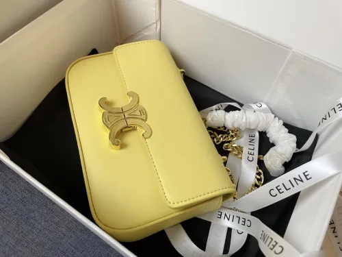 Celine Womens Bags Crossbody Design Luxury Brand CROSSBODY OVAL PURSE CUIR TRIOMPHE IN SMOOTH CALFSKIN with Original Box