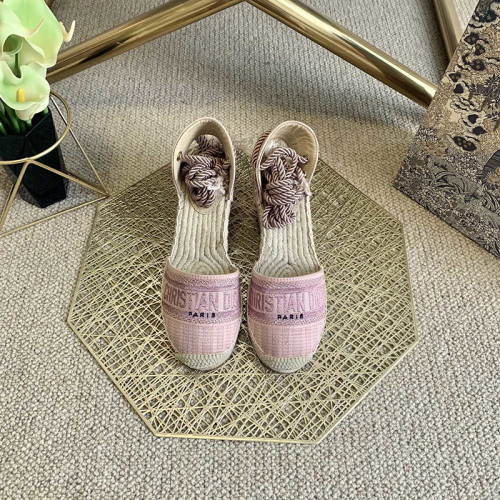 Dior Womens Shoes DIOR GRANVILLE WEDGE ESPADRILLE KDP788ELF_S70K