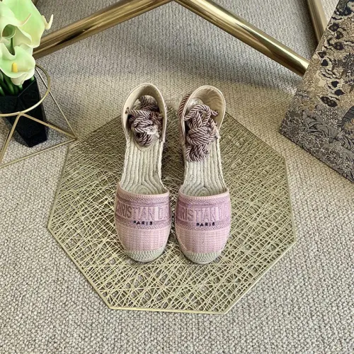 Dior Womens Shoes DIOR GRANVILLE WEDGE ESPADRILLE KDP788ELF_S70K