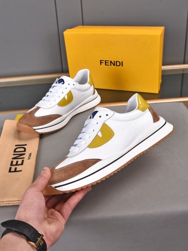 Fendi Mens Shoes Fashion Sneakers Luxury Brand Casual Shoes for Men with Original Box