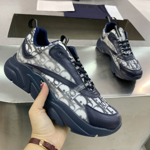 Dior Mens Shoes Sneakers Luxury Brand Breathable Design B22 SNEAKER with Original Box