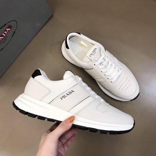 Prada Mens Shoes Sneakers Casual Shoes for Men Luxury Brand Breathable Fashion Sneakers with Original Box
