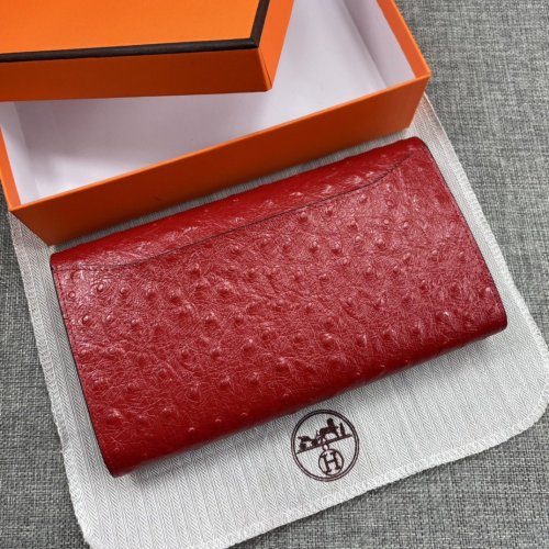 Hermes Womens Mens Wallets Purse Constance Clutch Leather Design Coin Bag with Original Box