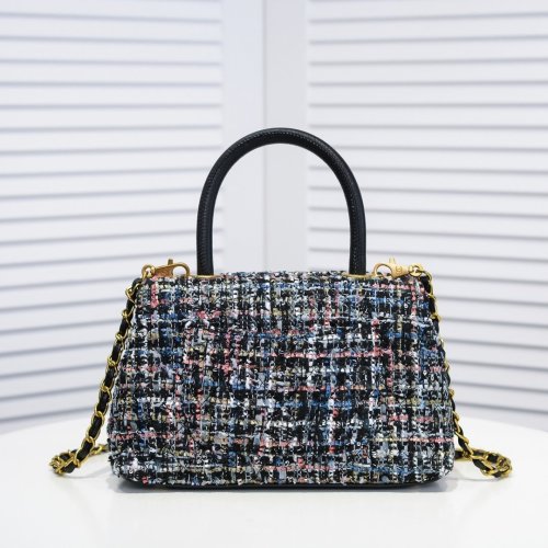 Chanel Womens Bags Shoulder Bag Flap Bag with Top Handle