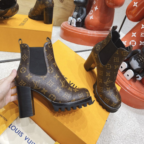 Louis Vuitton Women Shoes Boots Luxury Brand STAR TRAIL ANKLE BOOT 1A94NS with Original Box