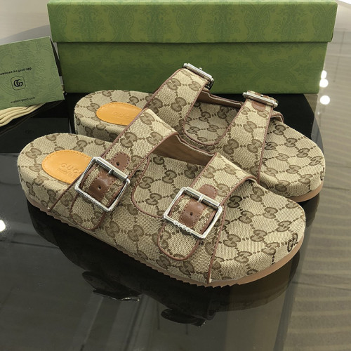 Gucci Mens Shoes Flat Sandals Slippers Luxury Brand Men's slide sandal with straps with Original Box 658020 2HK60 9791