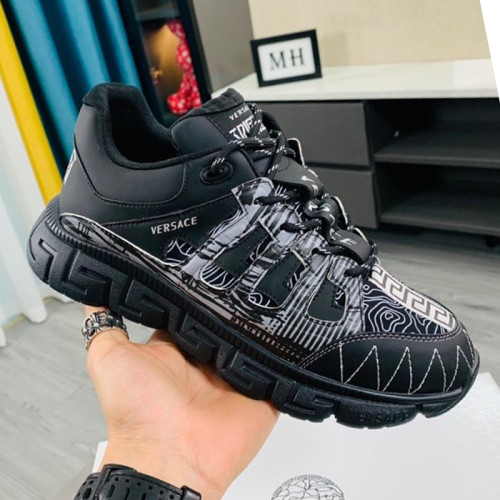 Versace Women Shoes Fashion Design Luxury Brand TRIGRECA SNEAKERS with Original Box