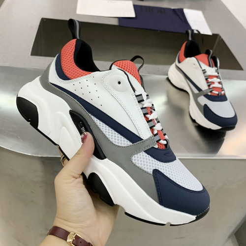 Dior Mens Shoes Sneakers Luxury Brand Breathable Design B22 SNEAKER with Original Box