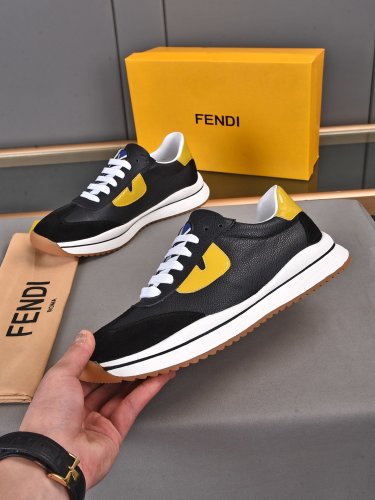 Fendi Mens Shoes Fashion Sneakers Luxury Brand Casual Shoes for Men with Original Box