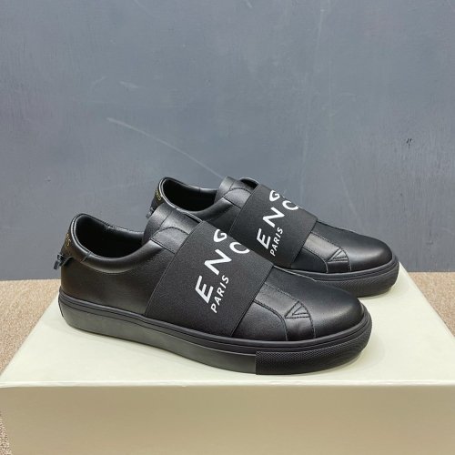 Givenchy Men Shoes Fashion Type Luxury Brand GIVENCHY SNEAKERS IN LEATHER WITH LATEX BAND with Original Box