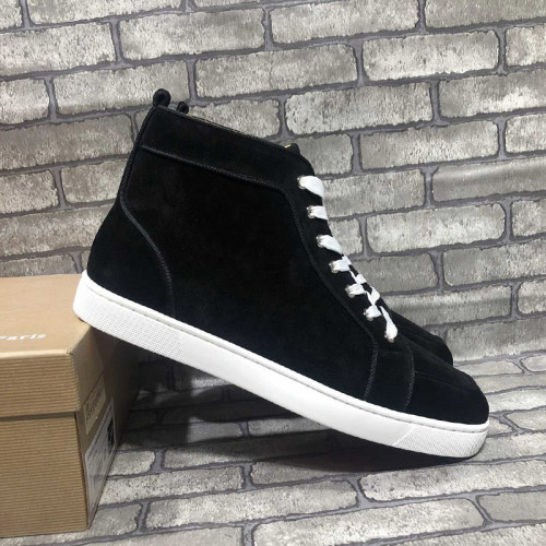Christian Louboutin Mens Shoes Luxury Brand Red Bottom Design Louis Junior Spikes Flat with Original Box CL sneakers