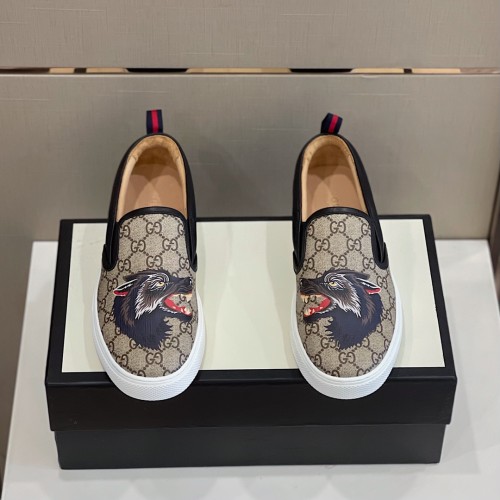 Gucci Mens Shoes Slippers Slides Casual Design Luxury Brand Black Leather Princetown leather slipper with Original Box 423513 BLM00 1000