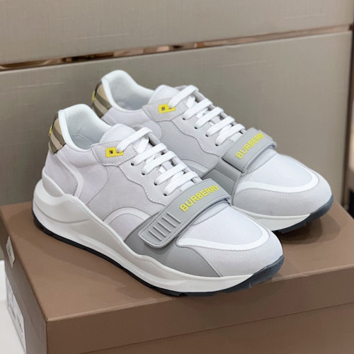 Burberry Mens Shoes Sneakers Fashion Type Luxury Brand Vintage Check Cotton Sneaker with Original Box