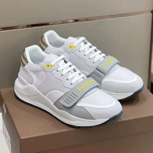 Burberry Mens Shoes Sneakers Fashion Type Luxury Brand Vintage Check Cotton Sneaker with Original Box