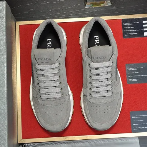Prada Mens Shoes Sneakers Casual Shoes for Men Luxury Brand Breathable Fashion Sneakers with Original Box
