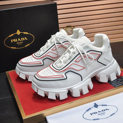 Prada Mens Shoes Sneakers Casual Shoes for Men Luxury Brand Breathable Fashion Cloudbust Thunder Technical Fabric Sneakers with Original Box