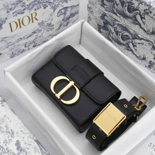 Dior Womens Bags Crossbody Bags 30 MONTAIGNE BOX BAG Black Box Calfskin