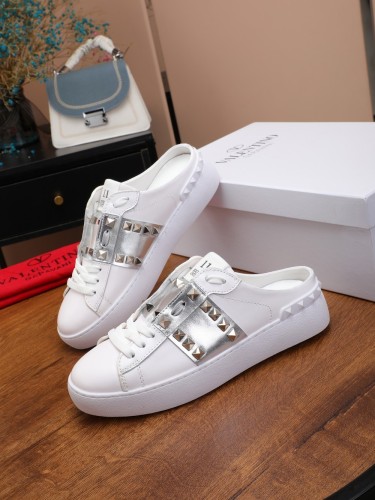 Valentino Womens Shoes Fashion Design Luxury Brand OPEN SNEAKER WITH VLTN PRINT with Original Box WY0S0830BLUA01