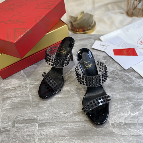 Christian Louboutin Womens Shoes High Heels Mule Slide Sandal