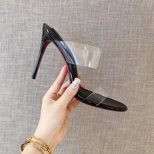Christian Louboutin Womens Shoes High Heels Mule Sandals Just Nothing
