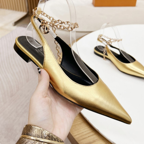 Louis Vuitton Womens Shoes Sandals Slippers Leather Design Luxury Brand Fashion Sandals with Original Box