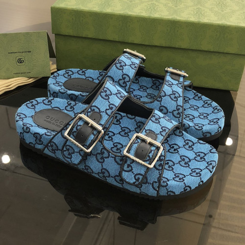 Gucci Mens Shoes Flat Sandals Slippers Luxury Brand Men's slide sandal with straps with Original Box 698705 2HK60 4061