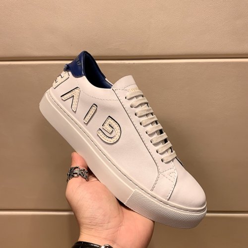 Givenchy Men Shoes Fashion Type Luxury Brand GIVENCHY SNEAKERS IN LEATHER WITH LATEX BAND with Original Box
