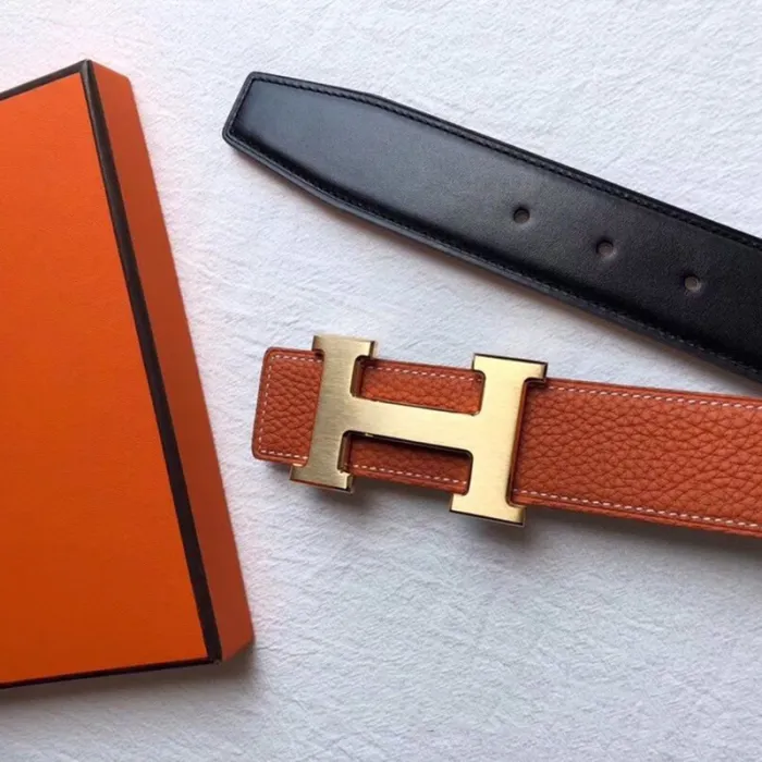 Hermes Mens Belts Leather Design Luxury Brand Hermes Belts for Men with Original Box and Dust Bag Receipts
