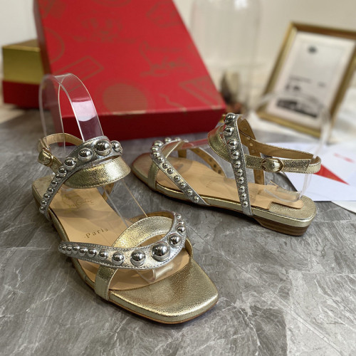 Christian Louboutin Womens Shoes Flat Slide Sandal