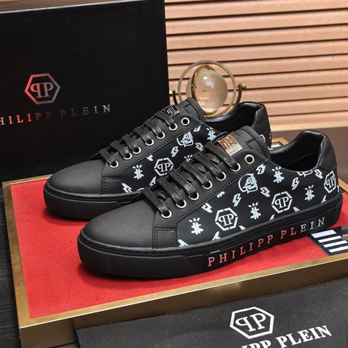 Philipp Plein Men Shoes Sneakers Low Top Sneaker Fashion Design Luxury Brand with Original Box