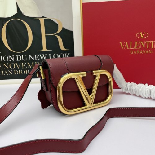 Valentino Womens Bags Crossbody Bag Luxury Brand SMALL SUPERVEE CROSSBODY CALFSKIN BAG with Original Box
