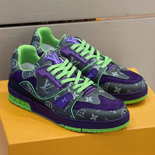 Louis Vuitton Men Shoes Fashion Sneakers Design Luxury Brand LV TRAINER SNEAKER with Original Box 1A9ZC2