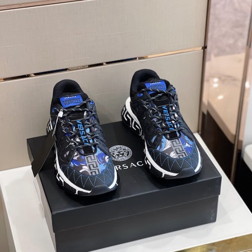 Versace Mens Shoes Sneakers Fashion Design Luxury Brand TRIGRECA SNEAKERS with Original Box